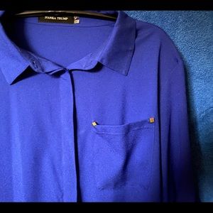 Royal Blue Blouse